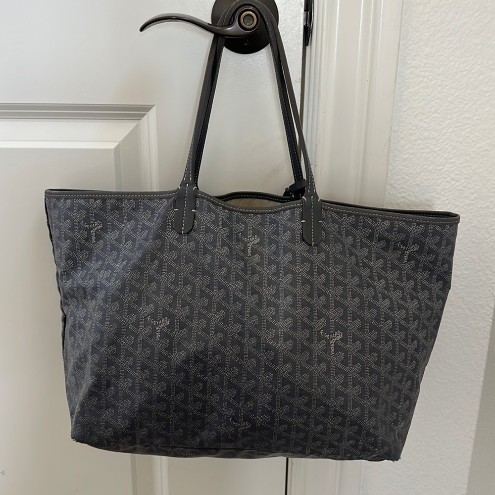 Goyard Saint Louis PM Tote - Grey 100% Authentic